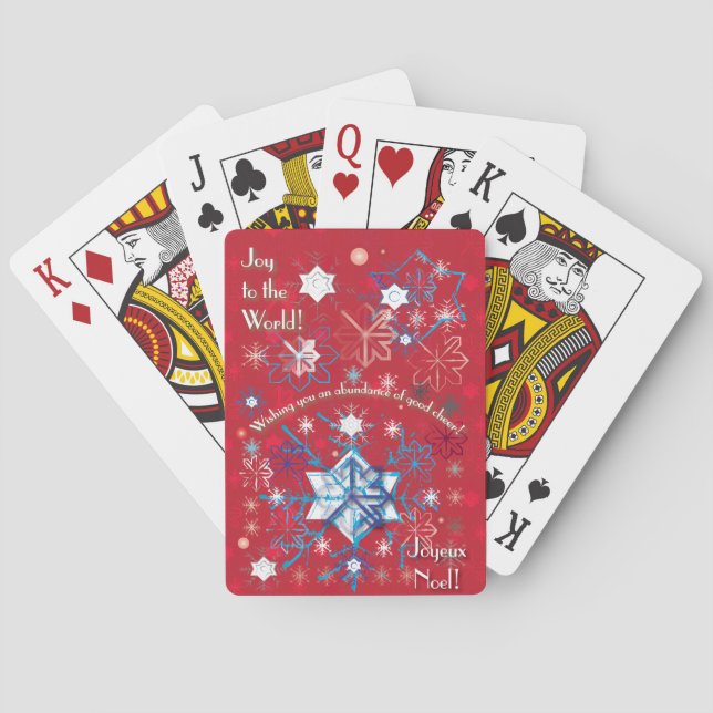 Jeu De Cartes Snowflake (dos)