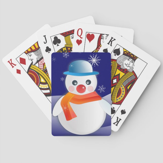 Jeu De Cartes Snowman (dos)
