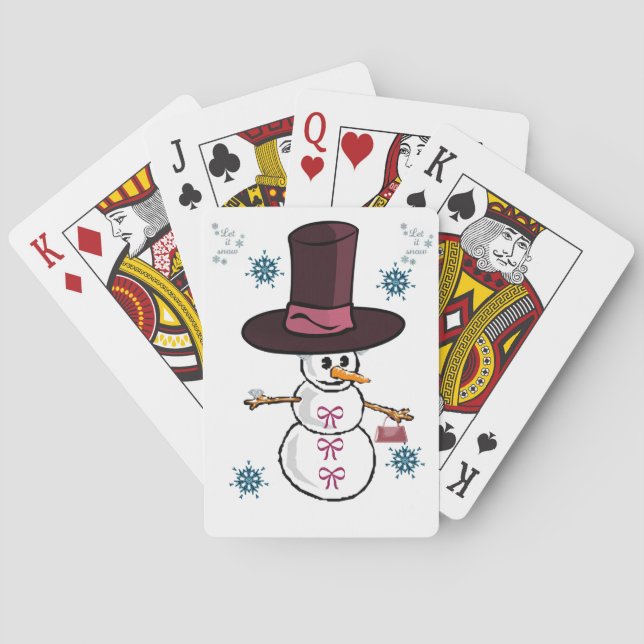 Jeu De Cartes Snowman Jouer à la carte Deck (dos)