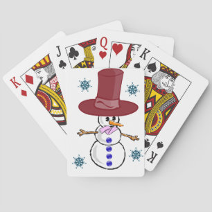 Jeu De Cartes Snowman Jouer à la carte Deck