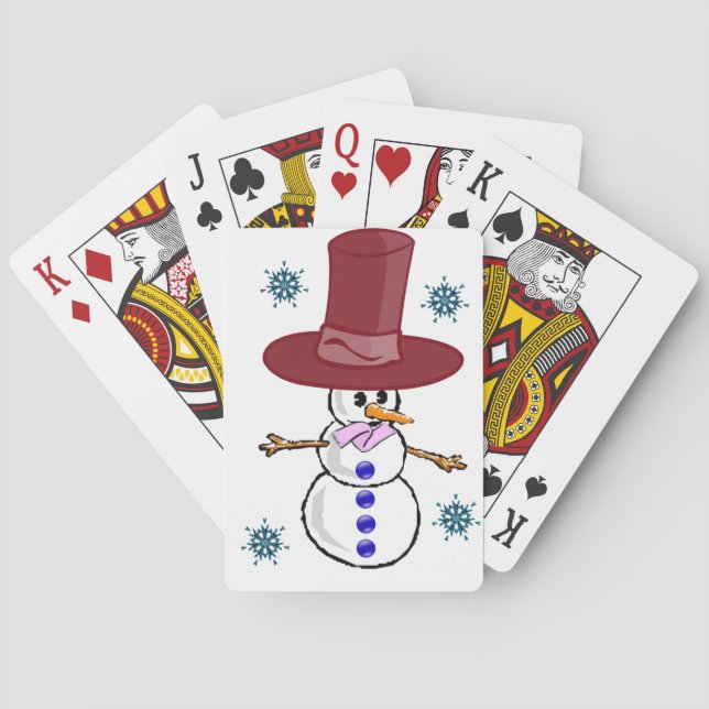 Jeu De Cartes Snowman Jouer à la carte Deck (dos)