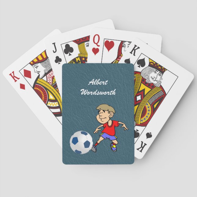Jeu De Cartes Soccer - Player image and Ball - Personalize (dos)