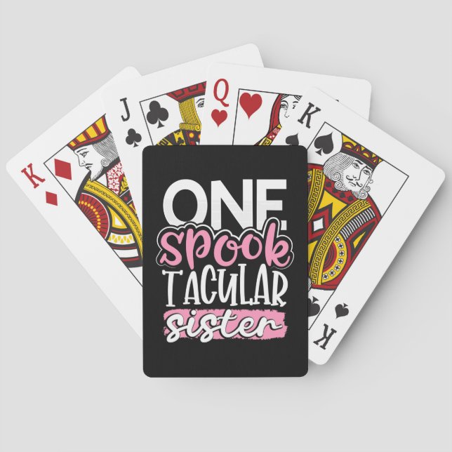 Jeu De Cartes Soeur Taculaire Halloween Un Parleur (dos)