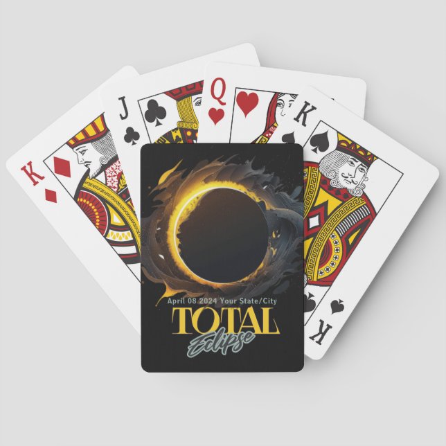 Jeu De Cartes Solar Eclipse 2024 Don Your City State 8 avril (dos)