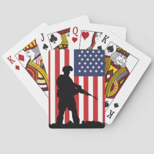 Jeu De Cartes Soldat américain