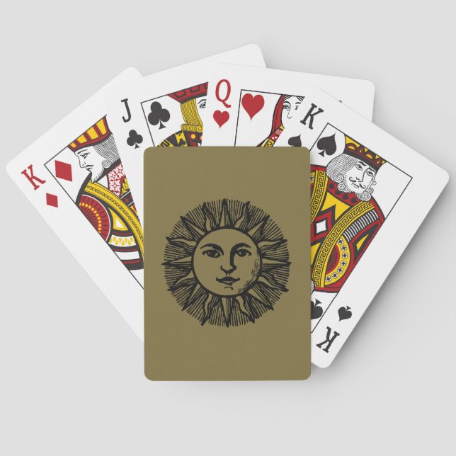 Jeu De Cartes Soleil ésotérique (dos)