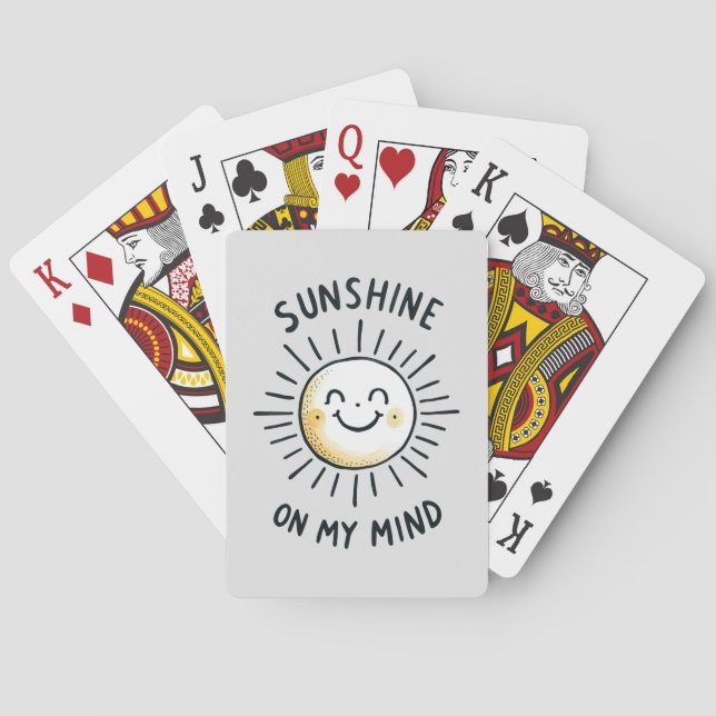 Jeu De Cartes Soleil Sur Mon Esprit (dos)