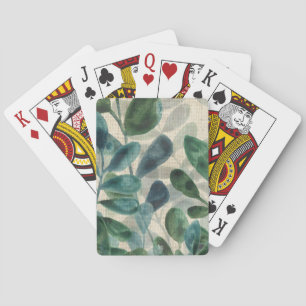 Jeu De Cartes Sophistication verdoyante - Feuilles tropicaux