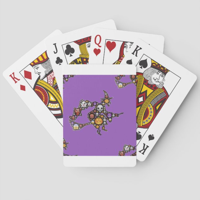 Jeu De Cartes sorcière émoji (dos)