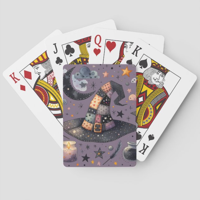 Jeu De Cartes Sorcière lunaire Casquette et magie céleste (dos)