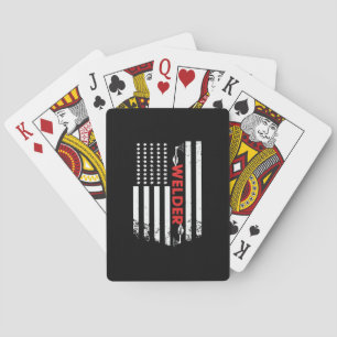 Jeu De Cartes Soudure - Drapeau soudeur américain