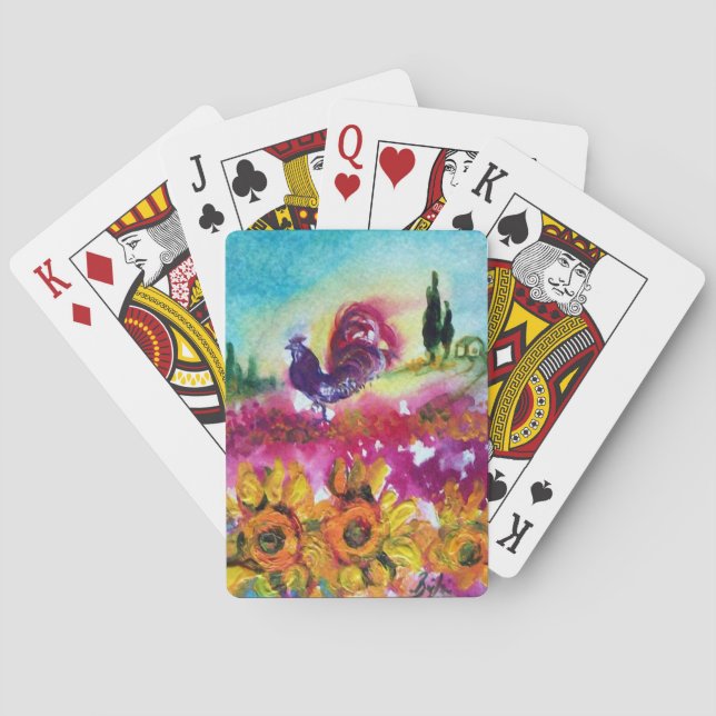 JEU DE CARTES SOUFFLE ET ROOSTER NOIR (dos)