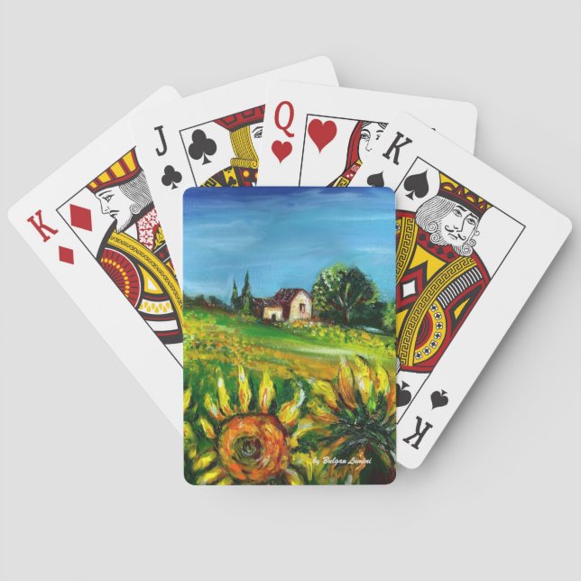 JEU DE CARTES SOUFFRANCES ET CAMPAGNE EN TOSCANE (dos)
