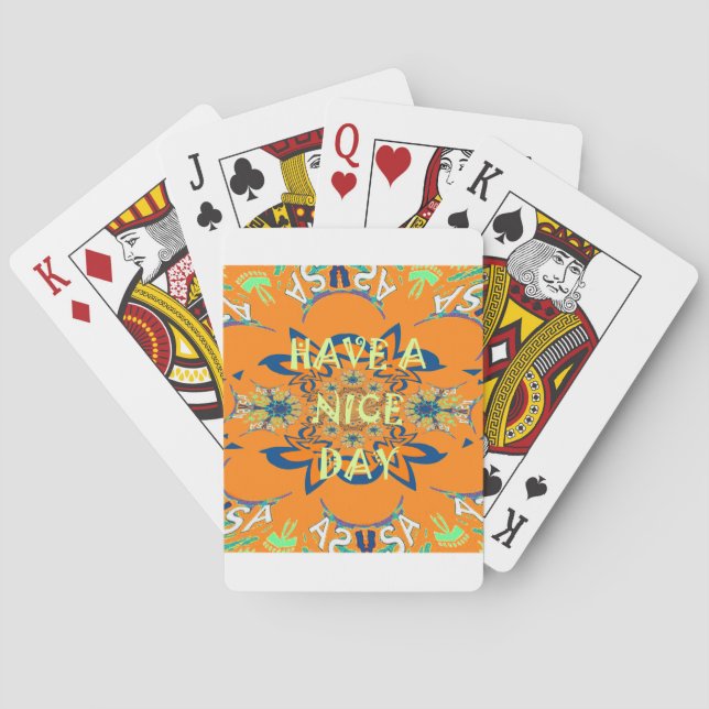 Jeu De Cartes Souhaits vibrants : Avoir une belle journée Art De (dos)
