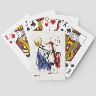 Jeu De Cartes Soul Lecteur Saxophone Art Editorial Carte de le
