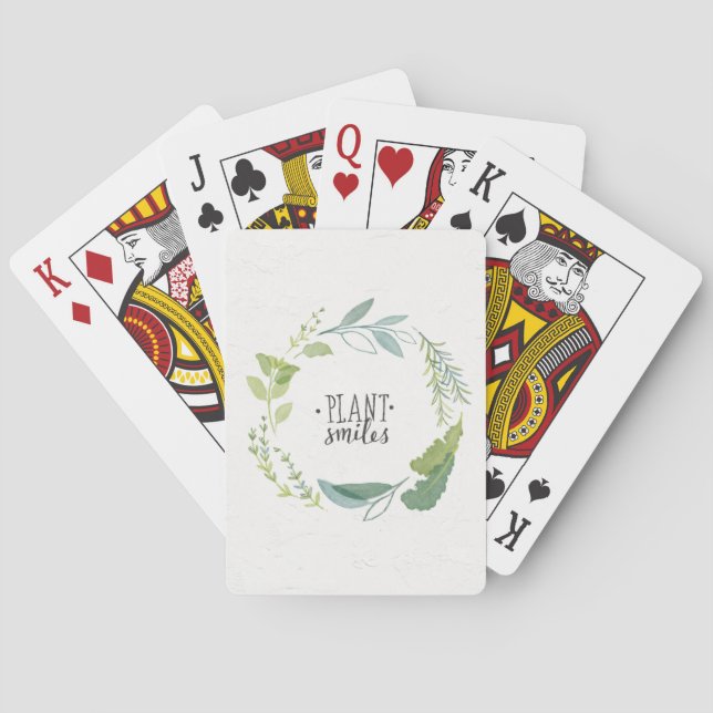 Jeu De Cartes Sourires fins d'usine des herbes II | (dos)