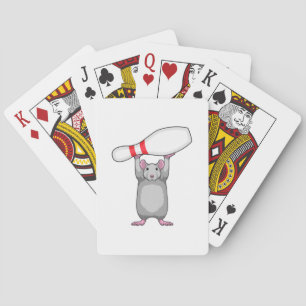 Jeu De Cartes Souris à Bowling avec épingle de Bowling