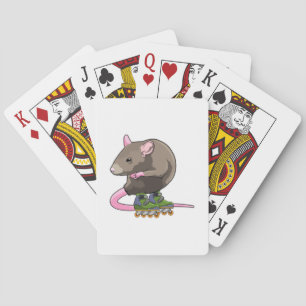 Jeu De Cartes Souris comme Patinage en ligne avec Patins en lign