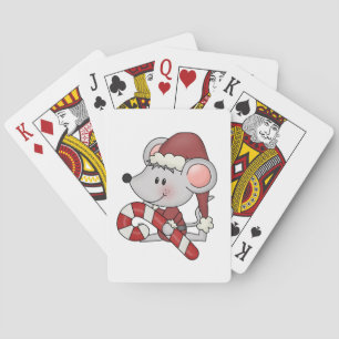 Jeu De Cartes Souris de Noël avec du sucre de canne