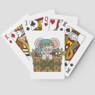 Jeu De Cartes Souris de Noël dans le panier
