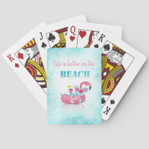 Jeu De Cartes Souris Mignonne Plage Élégante