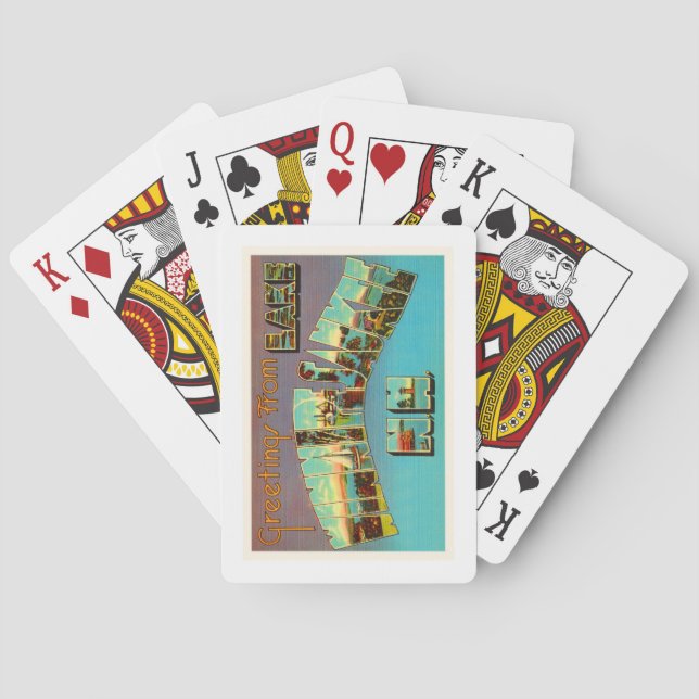 Jeu De Cartes Souvenir de voyage de Winnipesaukee New Hampshire (dos)