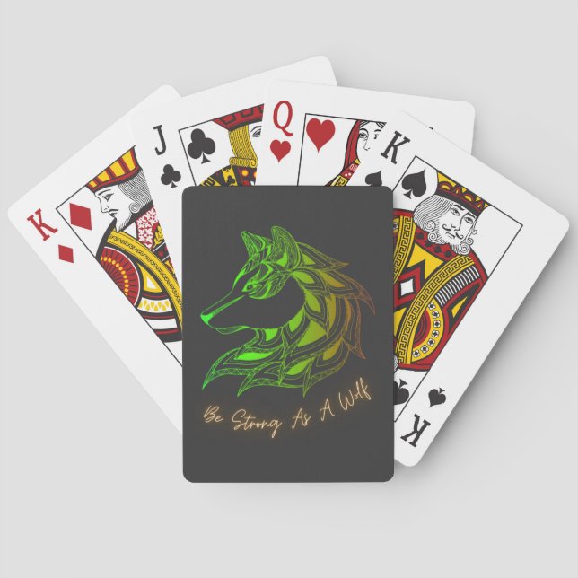 Jeu De Cartes Soyez Fort Comme Un Loup  (dos)