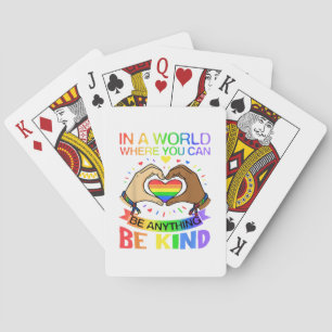 Jeu De Cartes Soyez Gentil LGBT Fierté Arc-en-ciel Égalité Sensi