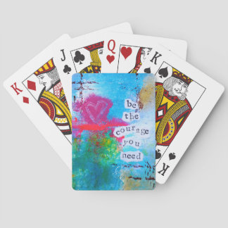 Jeu De Cartes Soyez le courage que vous avez besoin du paquet de