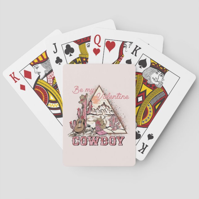 Jeu De Cartes Soyez Mon Cowboy Valentine (dos)