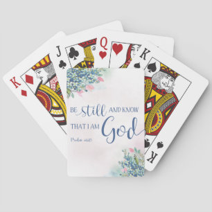 Jeu De Cartes Soyez toujours et sachez que je suis Dieu, Ps 46:1