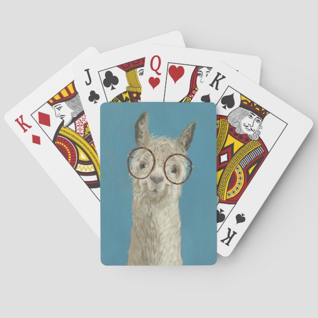 Jeu De Cartes Spéc. de lama - Lunettes rondes (dos)
