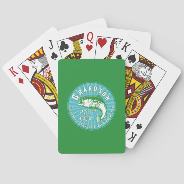 Jeu De Cartes Spécialement conçu pour la pêche avec grand-fils (dos)