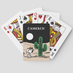 Jeu De Cartes Spike dans un désert illuminé par la Lune Jouer au