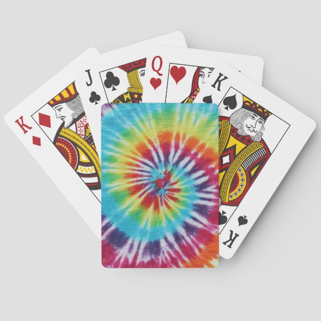 Jeu De Cartes Spirale arc-en-ciel (dos)