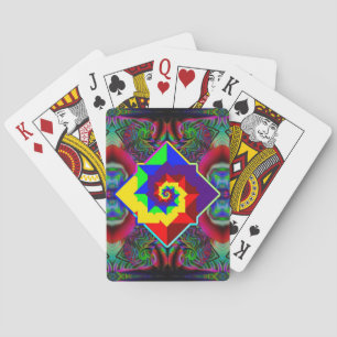 Jeu De Cartes Spirale numérique arc-en-ciel