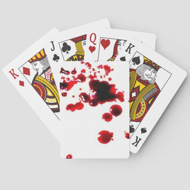 Jeu De Cartes Splatte de sang 2 déplaisant Halloween jouer carte (dos)