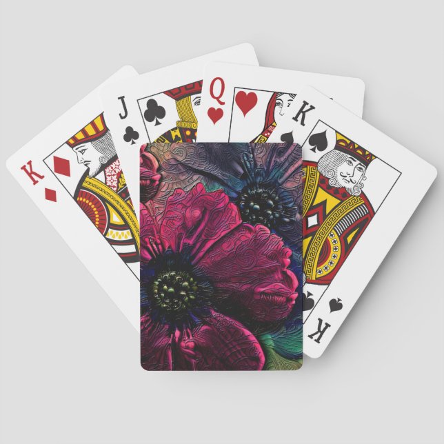 Jeu De Cartes Splendor victorien : Design Floral Exquis (dos)
