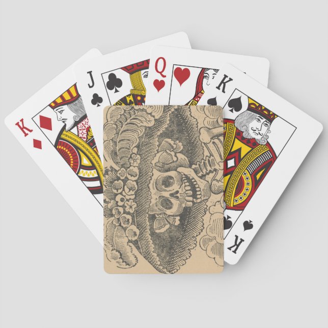 Jeu De Cartes Squelette Dapper (Calavera Catrina) (Crâne Élégant (dos)