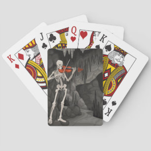 Jeu De Cartes squelette violon