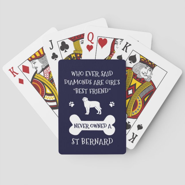 Jeu De Cartes St Bernard Dog meilleur ami (dos)