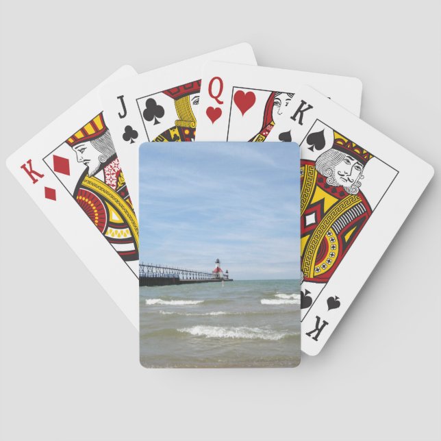 Jeu De Cartes St. Joseph Michigan Lighthouse Jouer des cartes (dos)