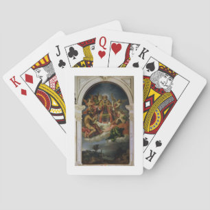 Jeu De Cartes St. Nicolas en gloire avec des saints