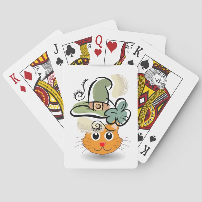 Jeu De Cartes St. Patrick's Day Jouer Carte Deck Chat (dos)