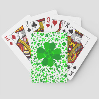 Jeu De Cartes St Patrick's Day Lucky Shamrocks Confetti Pattern