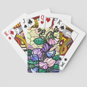 Jeu De Cartes Stain Glass Lily of the Field Playing Cards