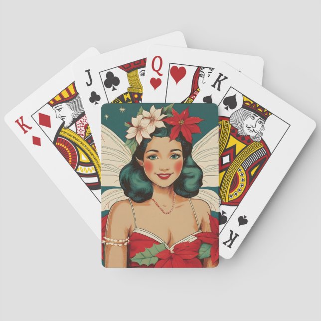Jeu De Cartes Starlet Retro les années 50 Tropical Christmas Pin (dos)