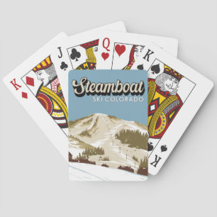 Jeu De Cartes Station de ski en bateau à vapeur Hiver Colorado V