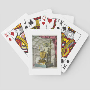 Jeu De Cartes Statue de Jupiter dans un Temple, de 'Costumi dei 