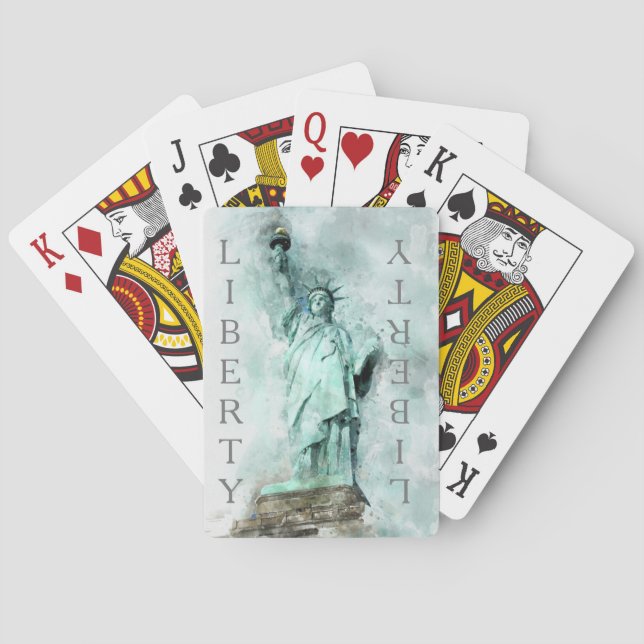 Jeu De Cartes Statue de la Liberté Jouer des cartes (dos)